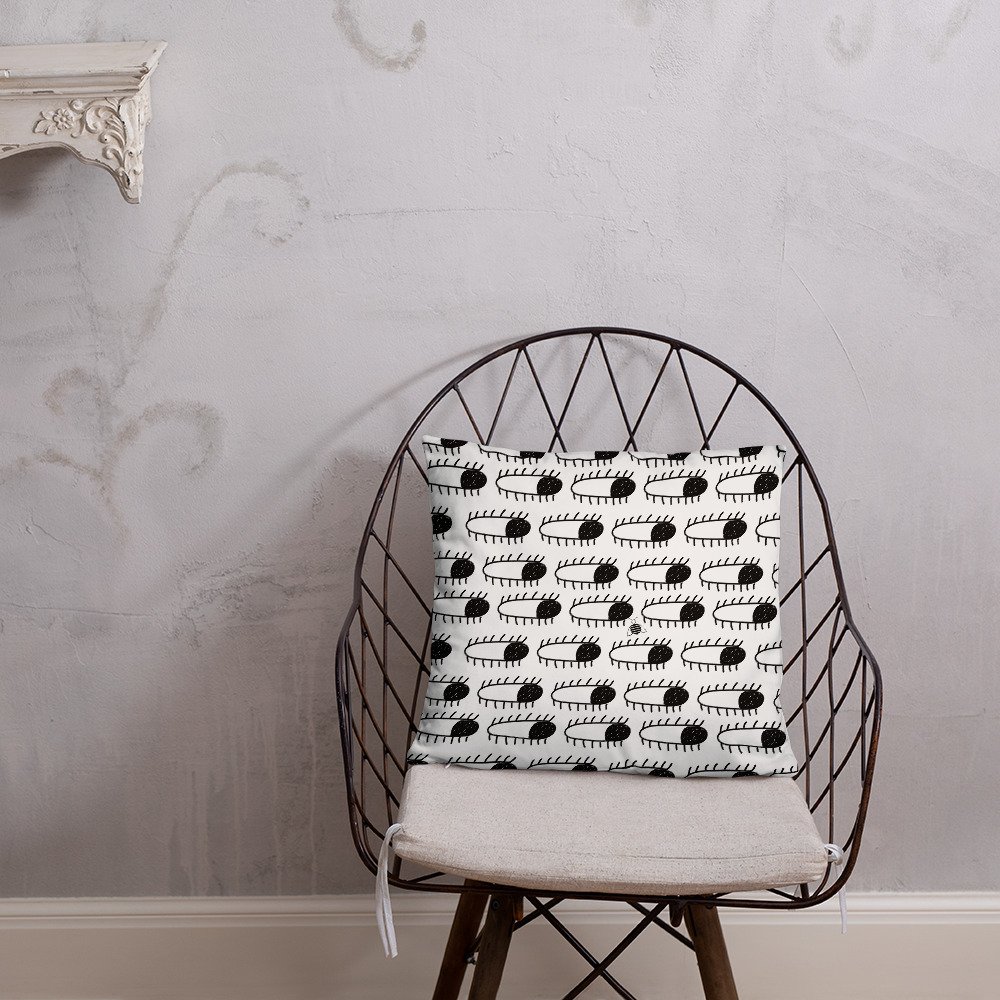 Couch pillow "Eyes" cool design 1 Couch pillow "Eyes" cool design