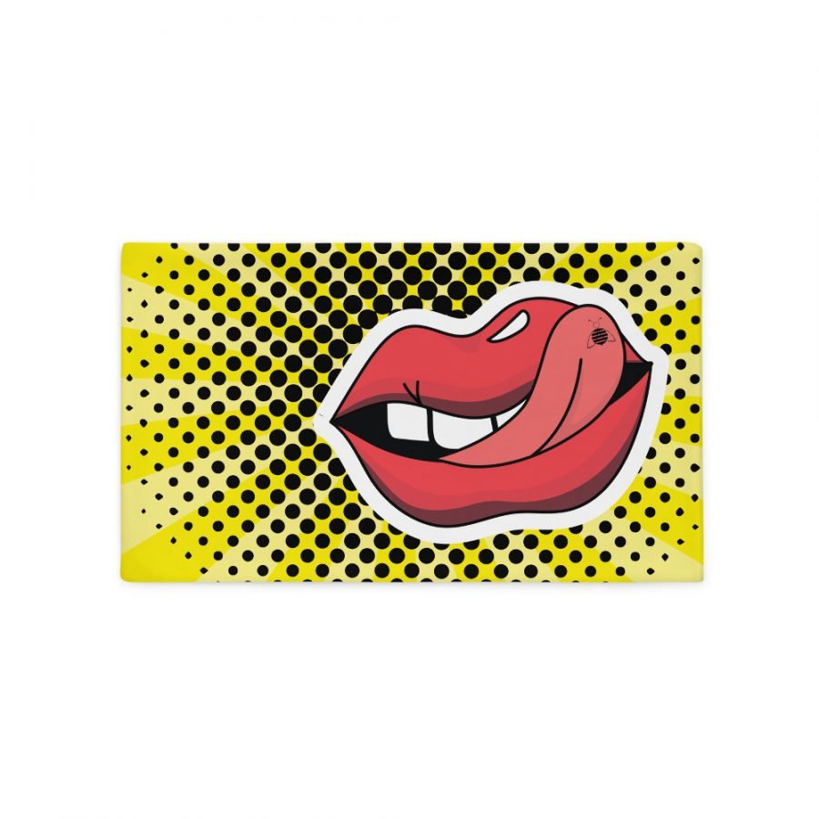 Couch pillow case"pop art lips"high quality - Image 2