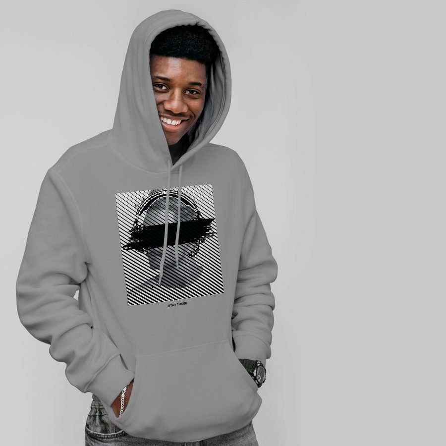 Men Hoodie "headphones" high quality - Image 2