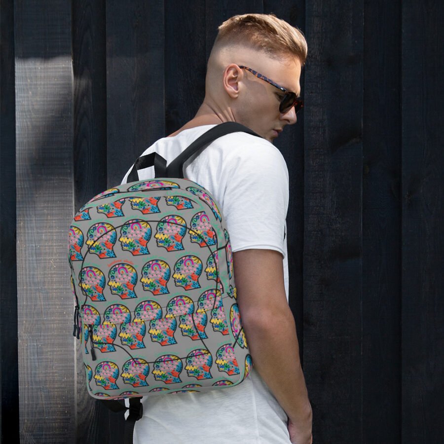 Backpack "colorful head" high quality - Image 6
