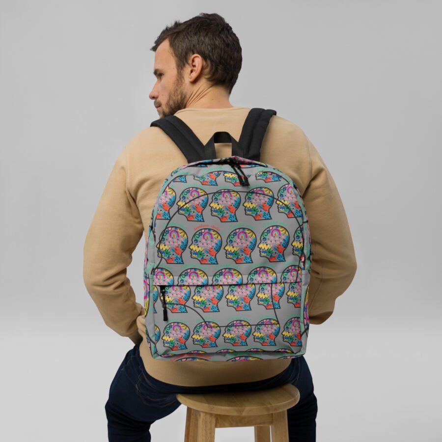 Backpack "colorful head" high quality - Image 8