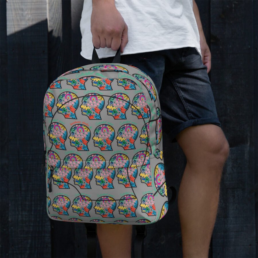 Backpack "colorful head" high quality - Image 13