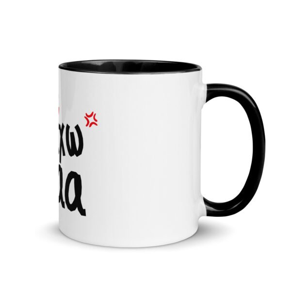 white ceramic mug with color inside black 11 oz right 6999c4937b9a2
