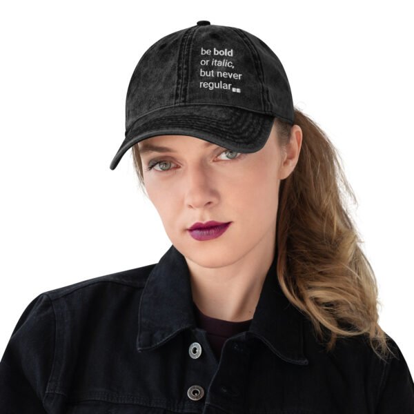 Classic embroidery cap